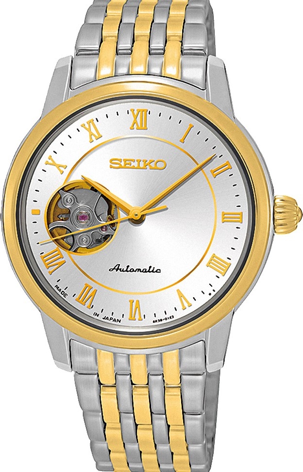 萬年鐘錶 - SEIKO Presage   機械女錶  4R38-01A0KS  / SSA854J1  錶徑33MM
