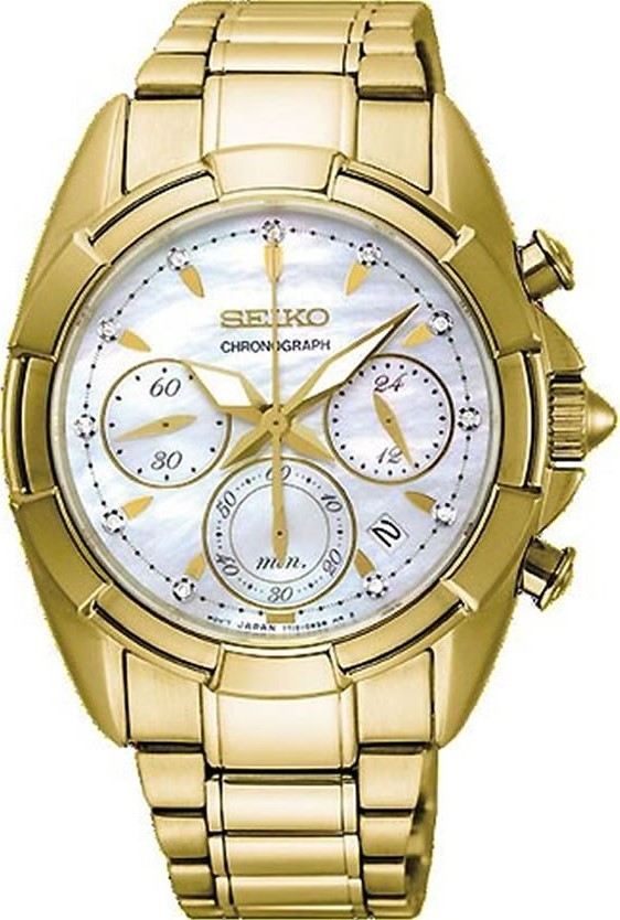 萬年鐘錶 - SEIKO   三眼經典女錶   7T12-0C0K0G  /  SRW782P1  錶徑35MM