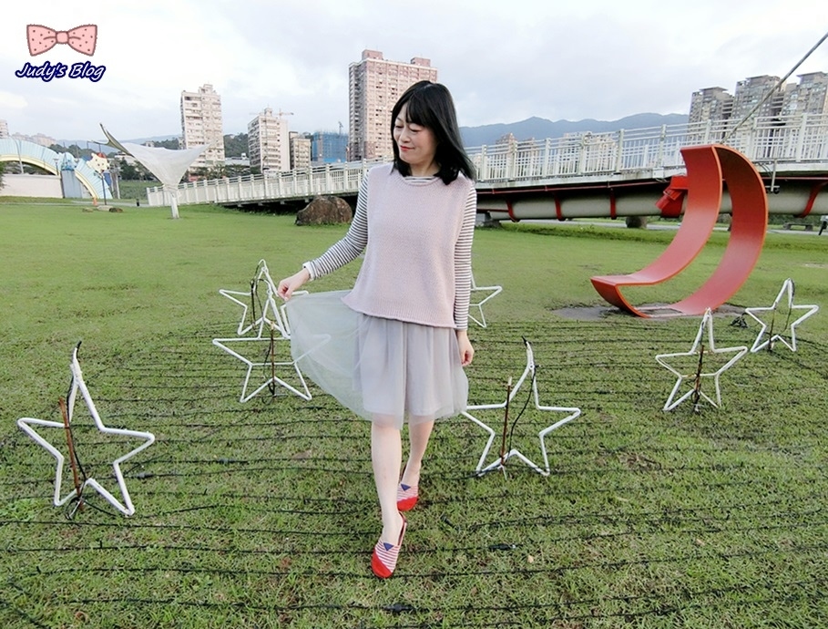 針織背心穿搭紗裙