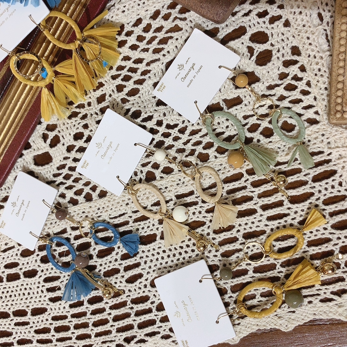 日本膠紙&珠珠 防敏感耳環(4色)