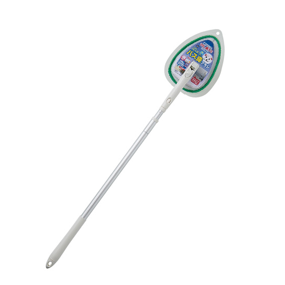 【日本山崎】小海豹浴室地板/天花板潔淨擦含桿(綠)