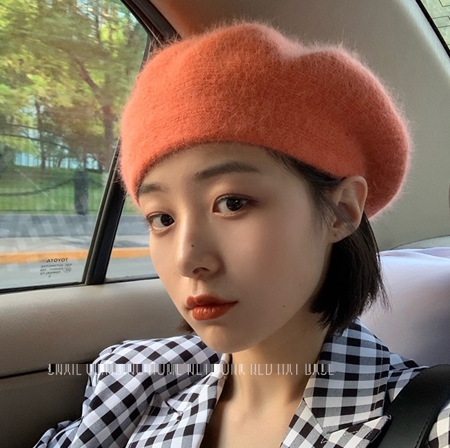 兔毛☃貝雷帽☃ (6色)