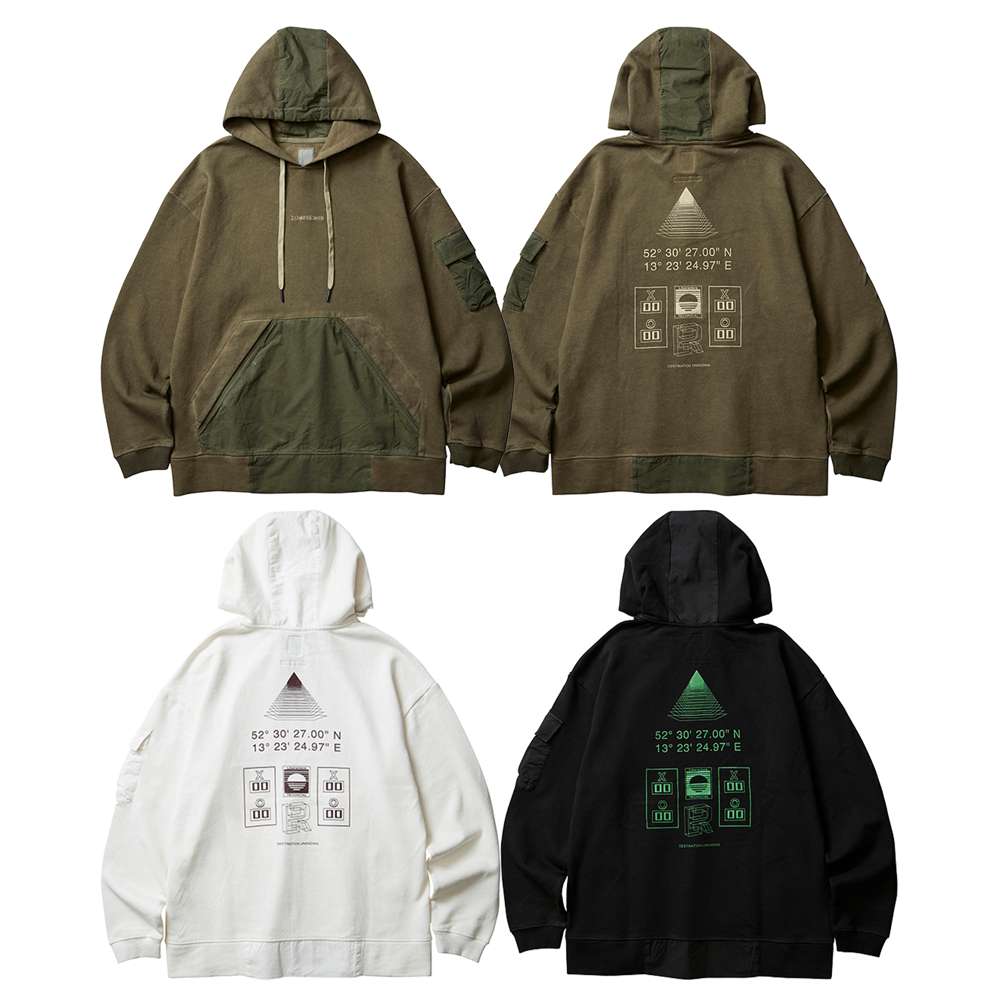 LIBERAIDERS 19F/W TRIANGLE HOODIE