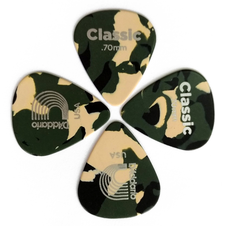 D'Addario 彈片 迷彩標準型 撥片 1CCF (5入) 美製 1CCF2/1CCF4 /1CCF6