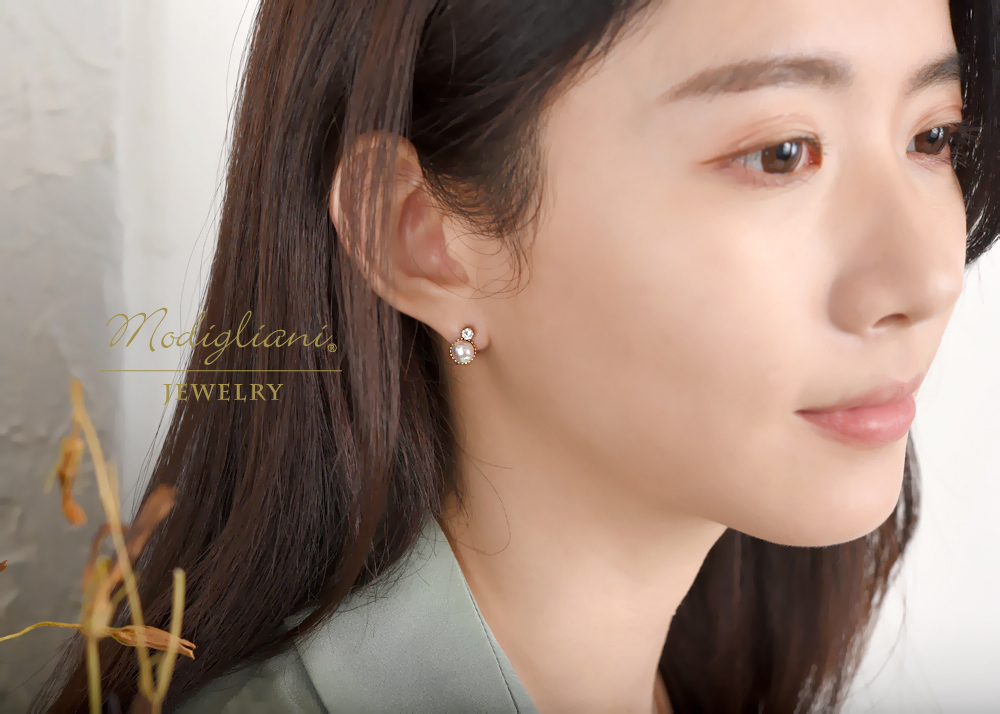 貝殼珍珠兩戴式耳環