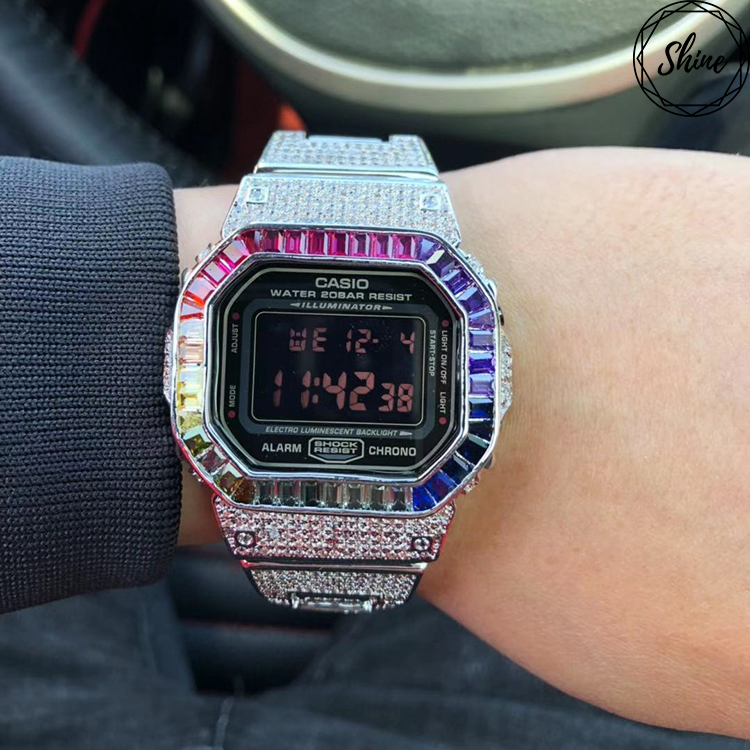 DW-5600MS-1 銀色彩虹圈全套