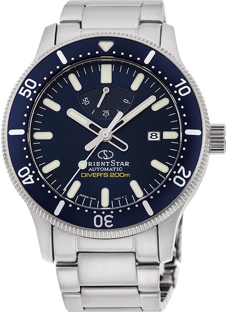 萬年鐘錶 - ORIENT STAR  東方之星 DIVERS 200M 機械潛水錶錶  RE-AU0302L  錶徑 43.6mm