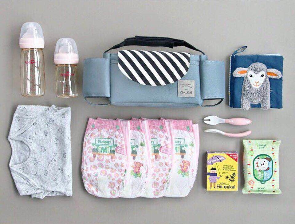 時尚多功能嬰兒推車掛包