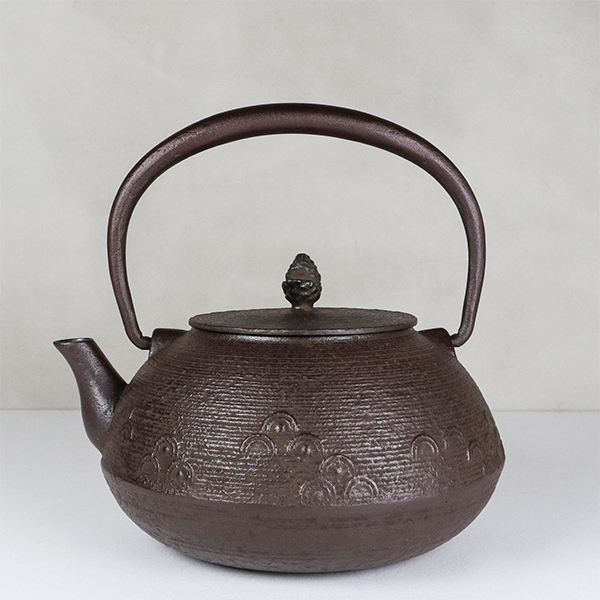 【佐藤勝久】平丸型 糸目波紋 鐵壺1.2L