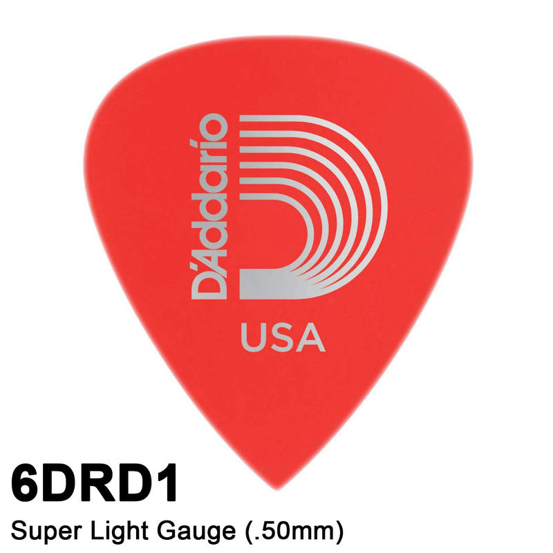 D'addario 6D 彈片 DURALIN PRECISION PICK (5片入)