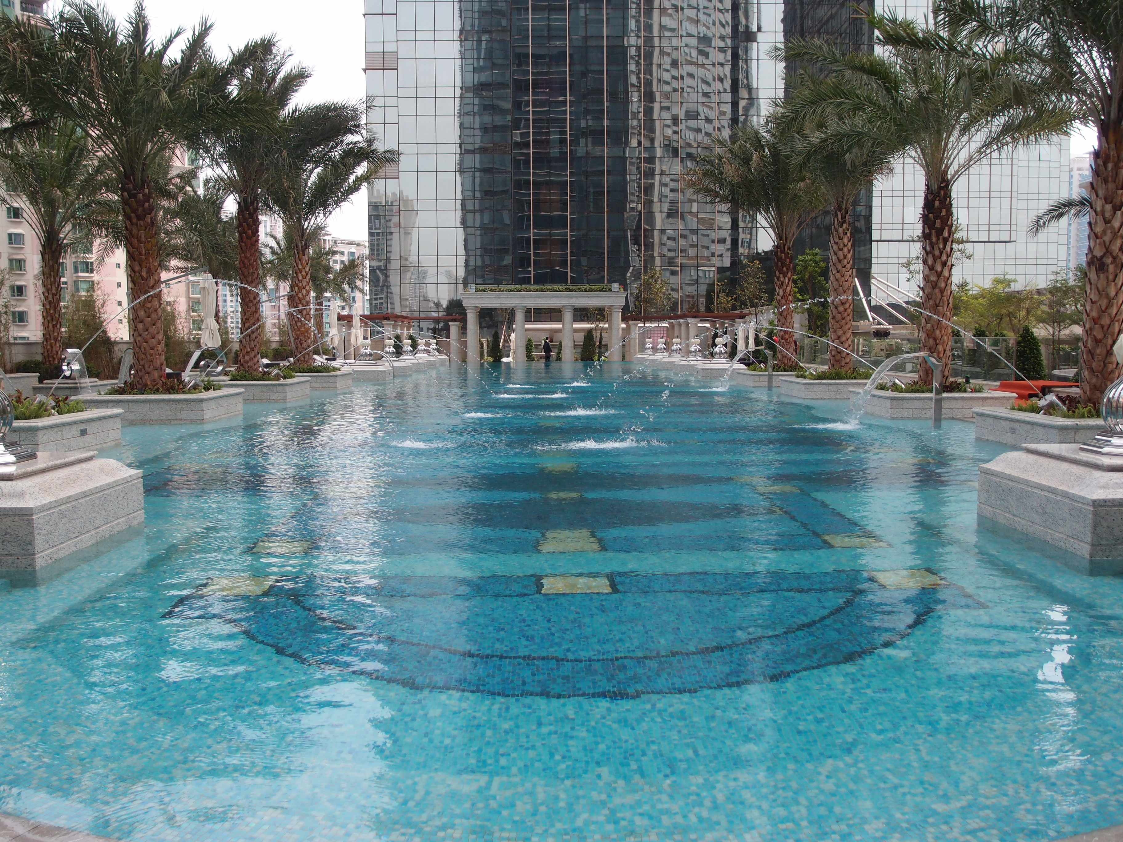 The Lamgham Shenzhen swimming pool,china glass mosaic tile,glass tile,mosaic tile,topworlds