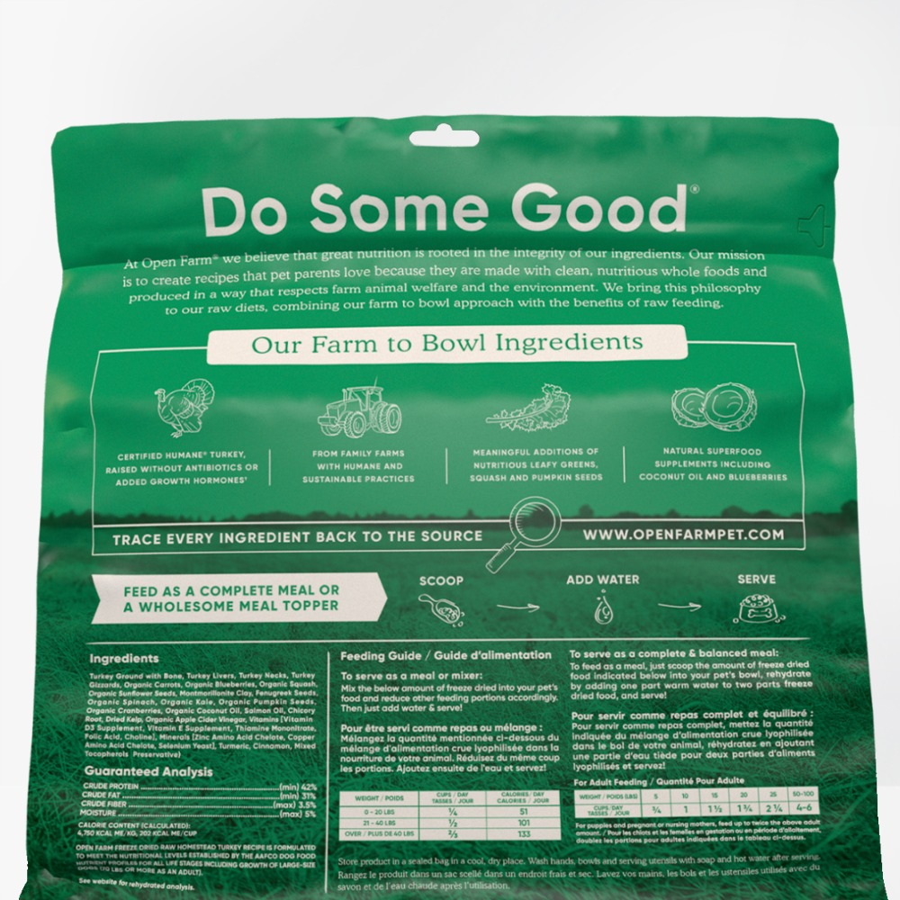 Open Farm - 冷凍農莊火雞生肉狗糧 13.5oz