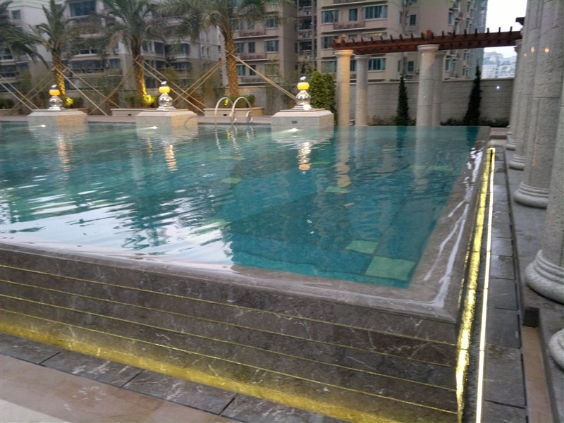 The Lamgham Shenzhen swimming pool,china glass mosaic tile,glass tile,mosaic tile,topworlds