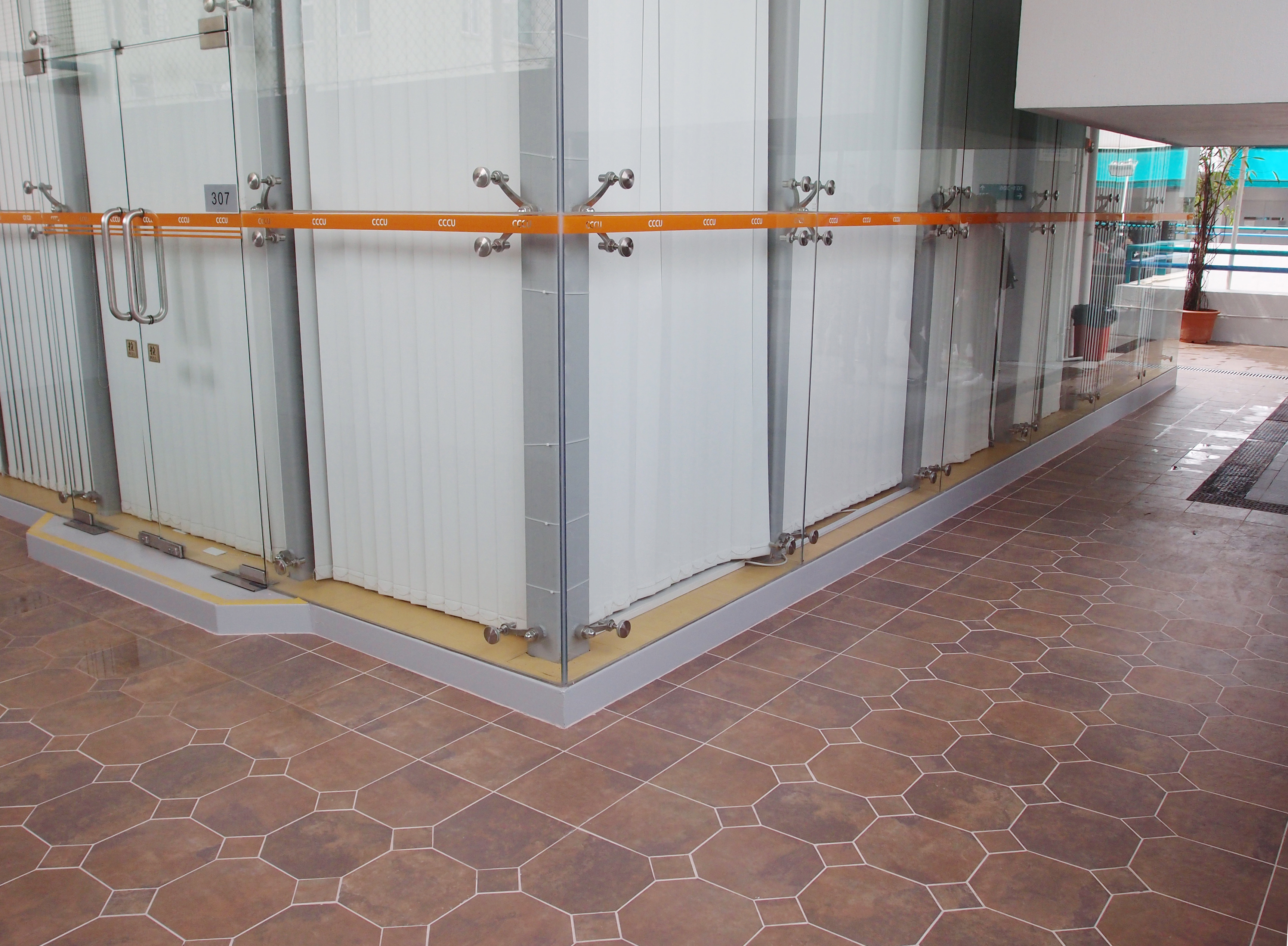community college of city university,podium floor,china glazed porcelain tile,topworlds