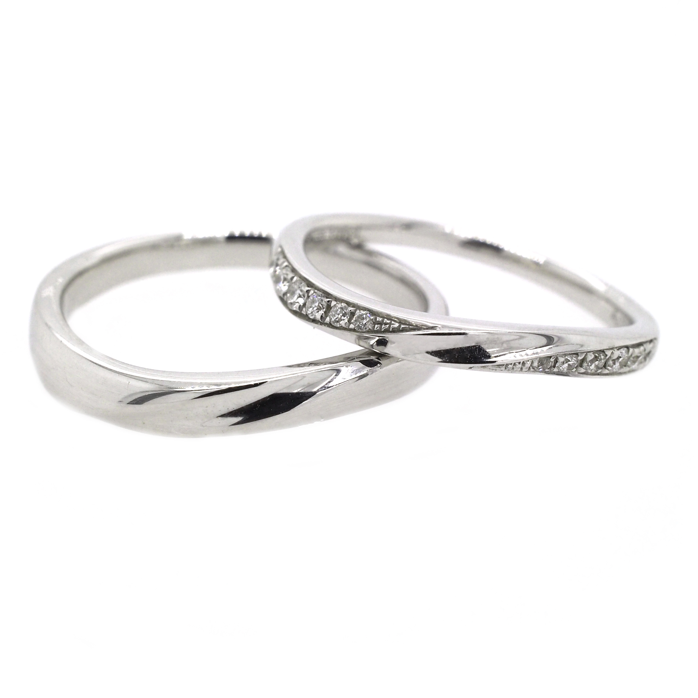 PT950鉑金天然鑽石結婚戒指