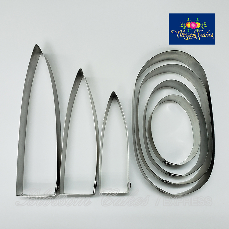 Banana Flower Petal Cutters, Set of 7