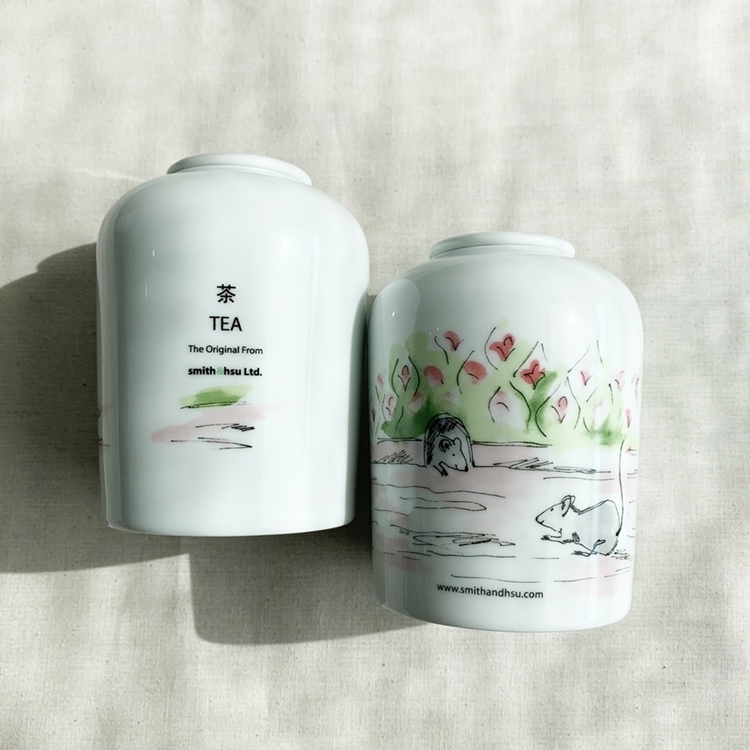 經典茶罐/水彩鼠