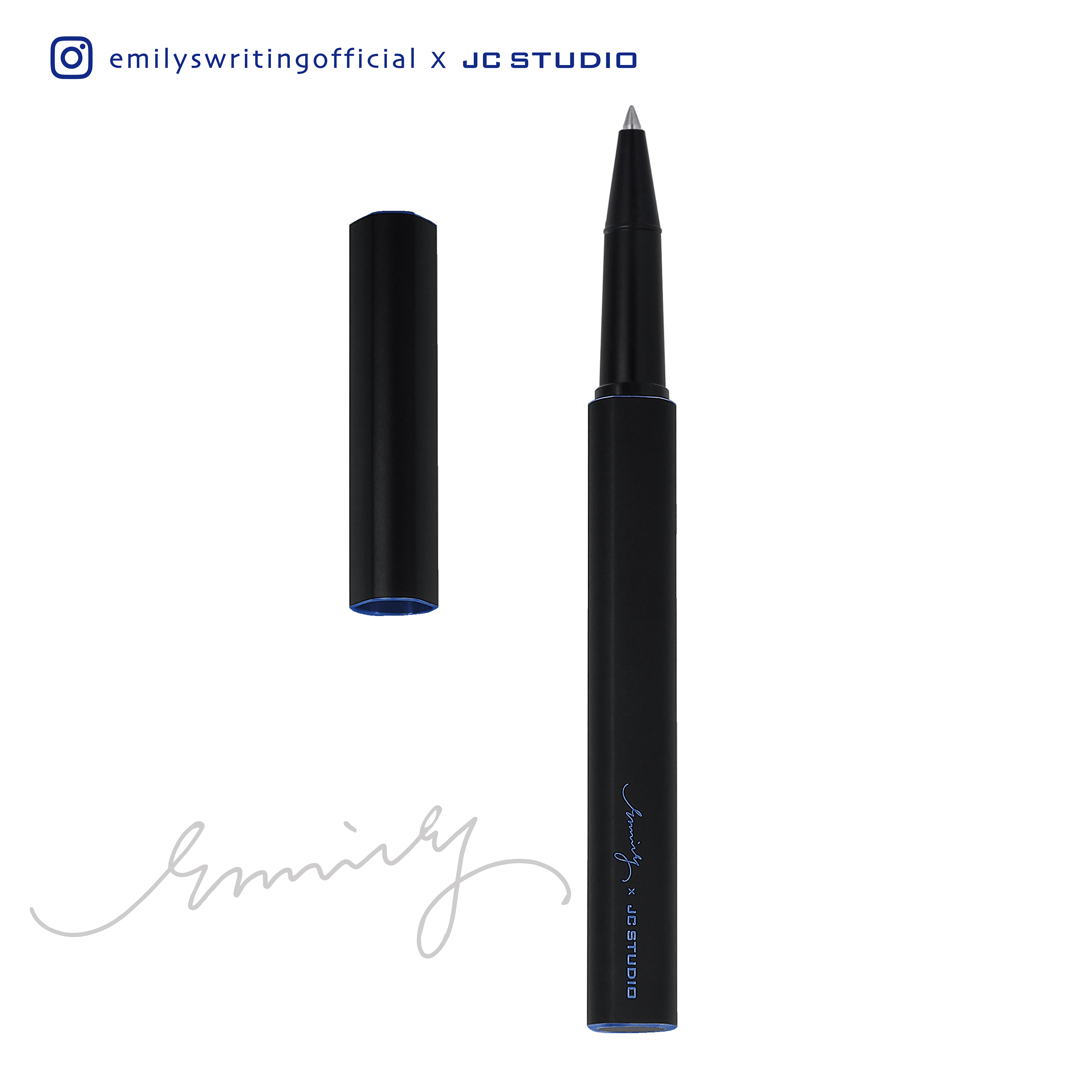 SHADO Pen 黑影 鋼珠筆 艾蜜莉聯名款（藍色）