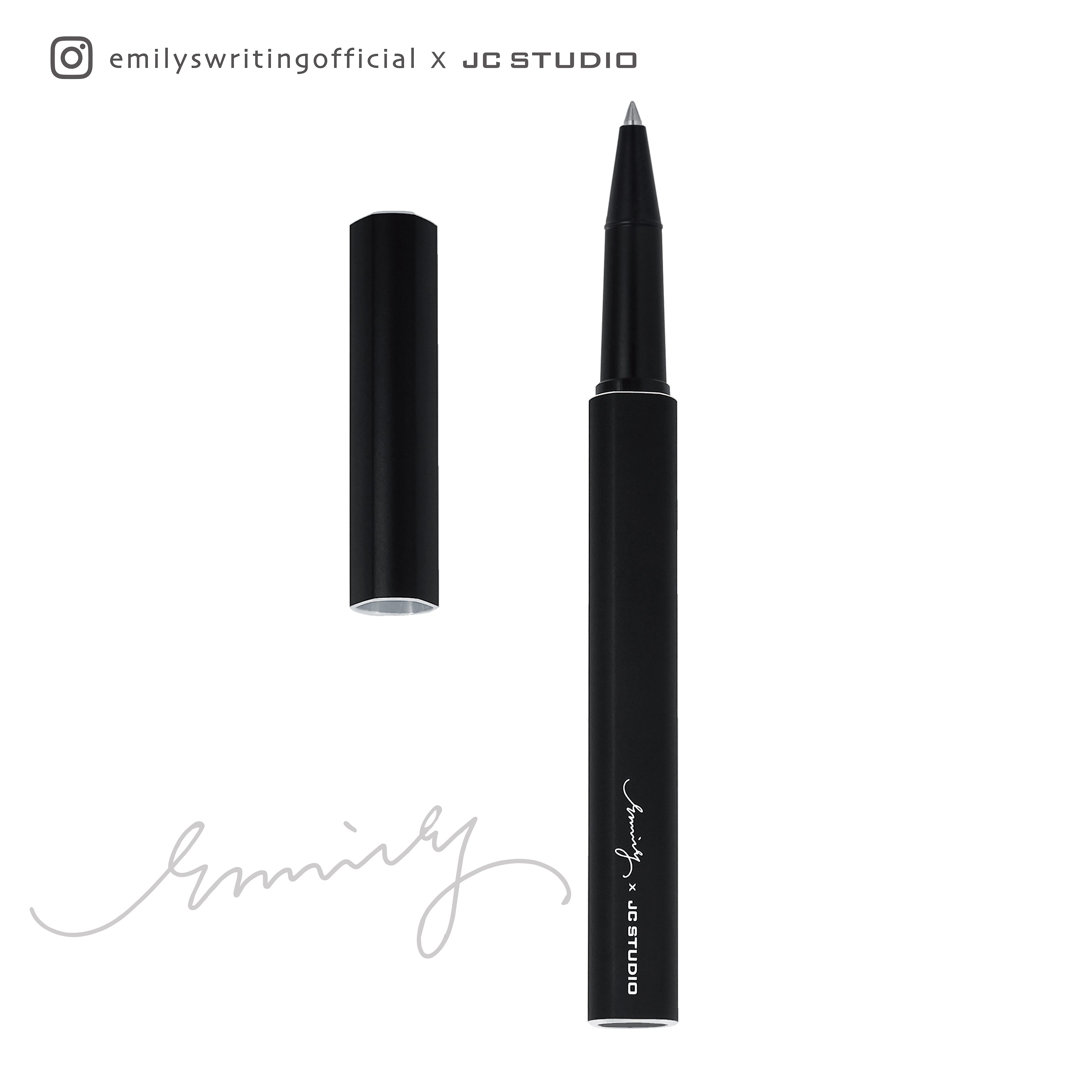 SHADO Pen 黑影 鋼珠筆 艾蜜莉聯名款（銀色）