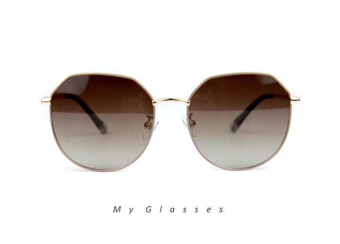 B102切角圓框墨鏡