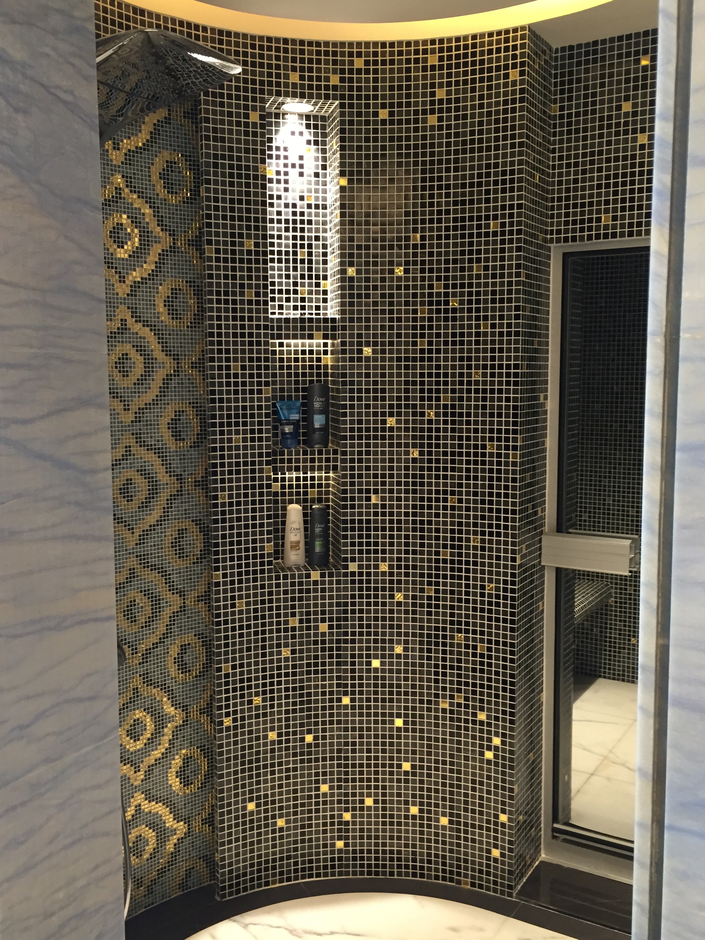residences at the langham shenzhen shower room,china glass mosaic tile,pattern mosaic tile,topworlds