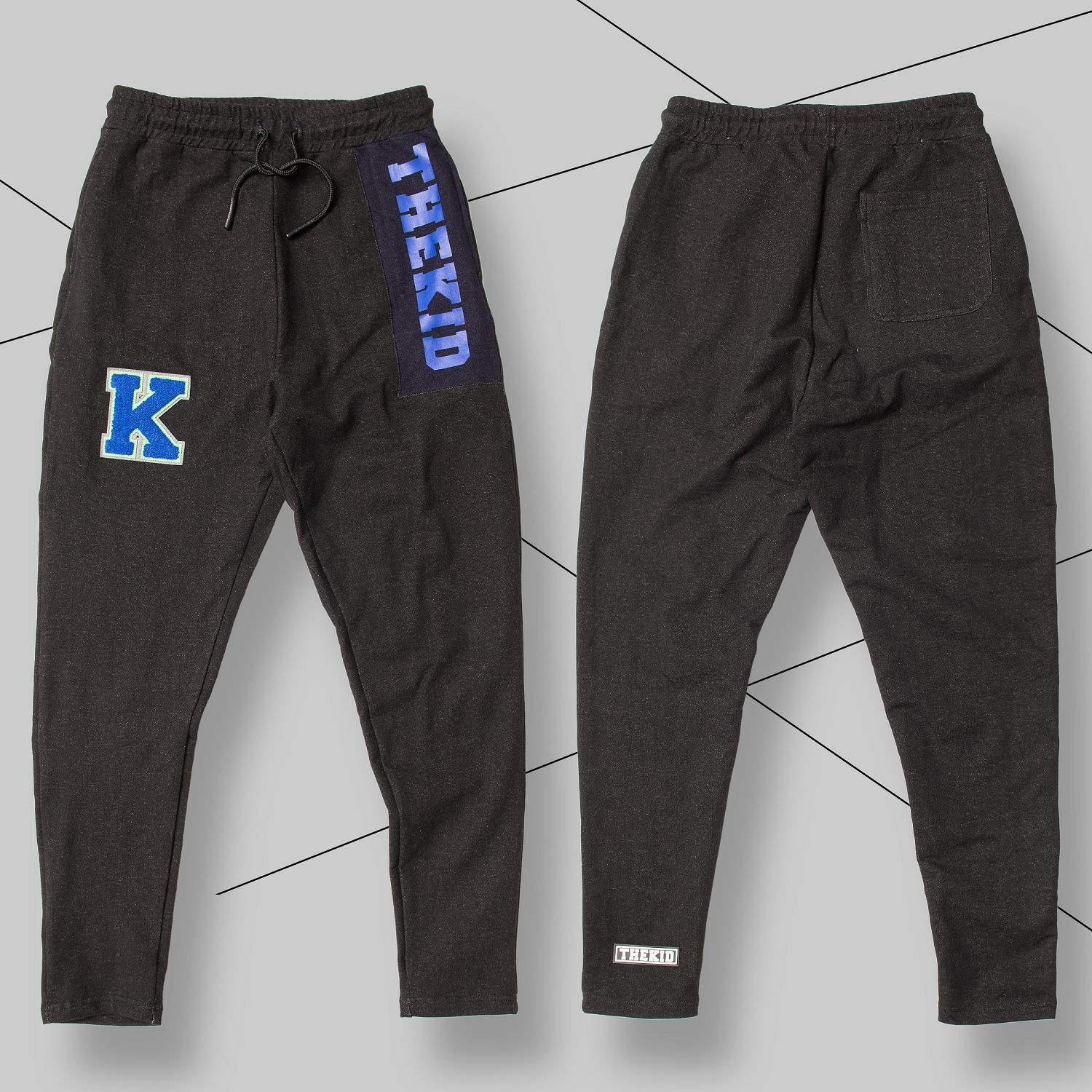 KID ® 水洗拼接牛仔長褲