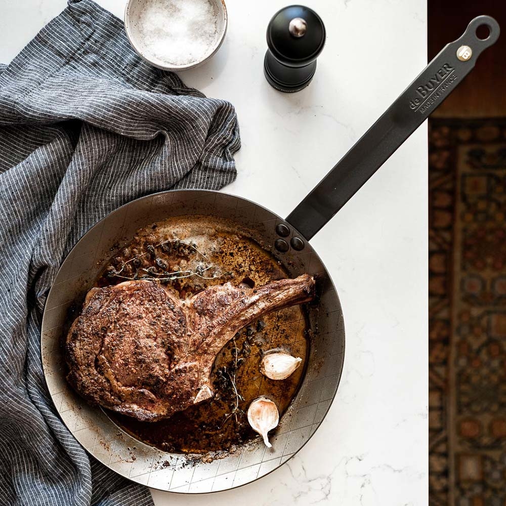 原礦蜂蠟鐵鍋 |格紋牛排鍋