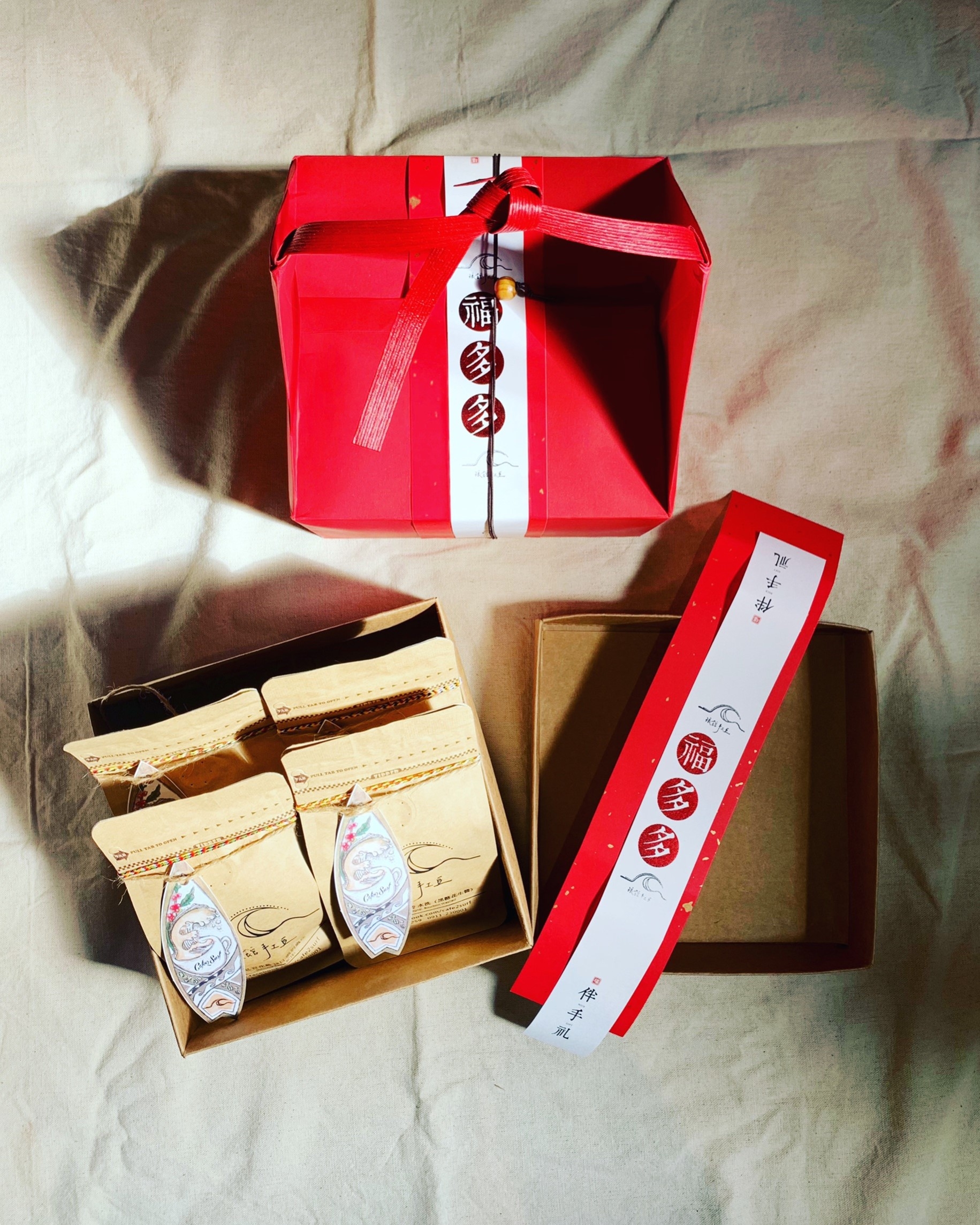 4入 小包豆組【花果香精品禮盒】（四種單品 各一包）