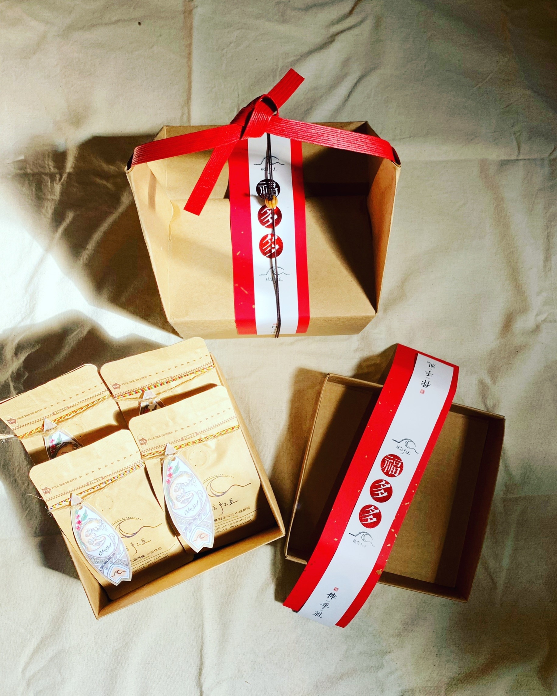 4入 小包豆組【濃郁醇厚 精品禮盒】（四種單品 各一包）