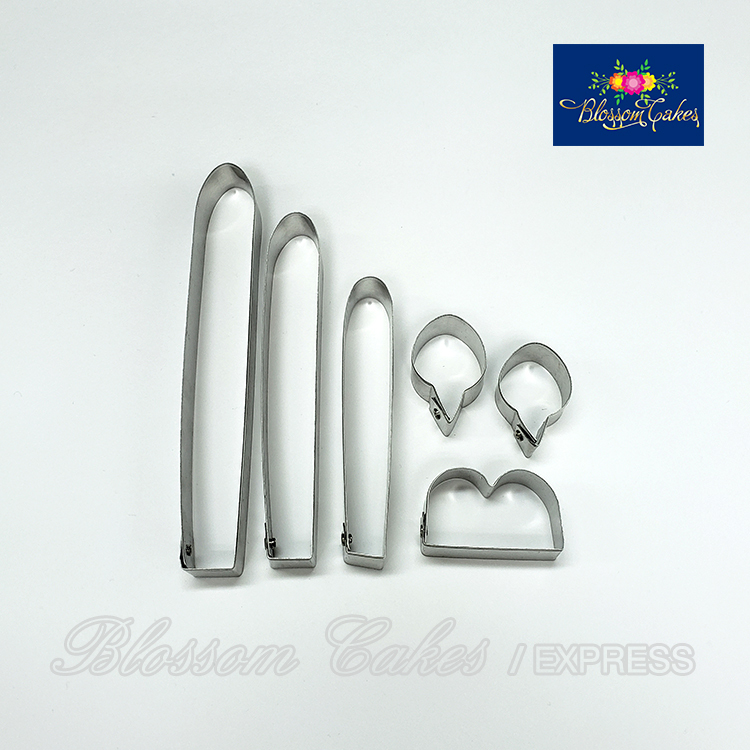 Daffodil Petal & Leaf Cutters, Set of 6