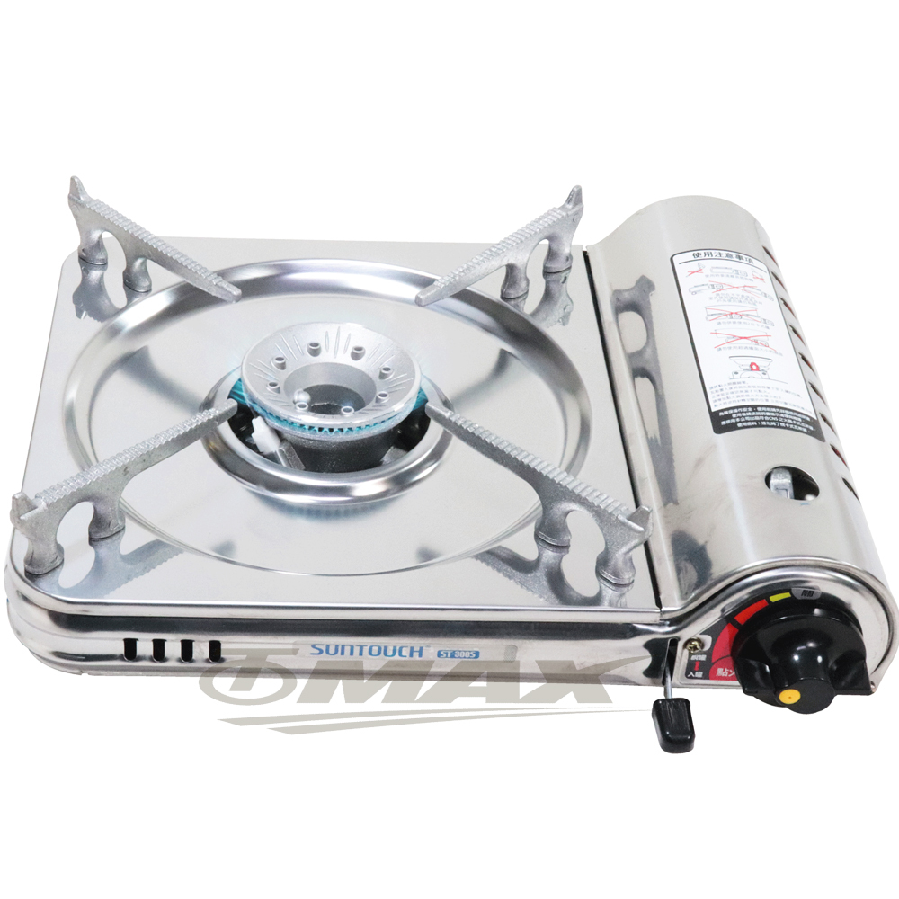 OMAX火鳥韓製白鐵不銹鋼高效能卡式瓦斯爐休閒爐-ST-300S(附贈攜帶式外盒) 破盤下殺 OMAX歐妹思購物網