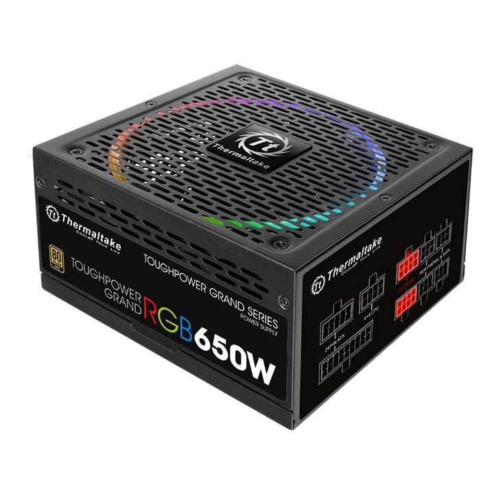 米特3C數位–曜越 Thermaltake Toughpower Grand RGB 650W 金牌 電源供應器/PS-TPG-0650FPCGxx-R