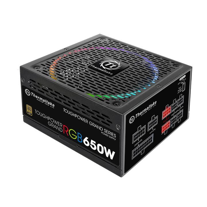 米特3C數位–曜越 Grand RGB 650W 金牌電源供應器/PS-TPG-0650FPCGTW-S