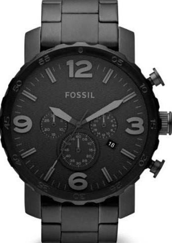 萬年鐘錶 - Fossil  大錶徑三眼計時男錶   JR1401 錶徑50MM