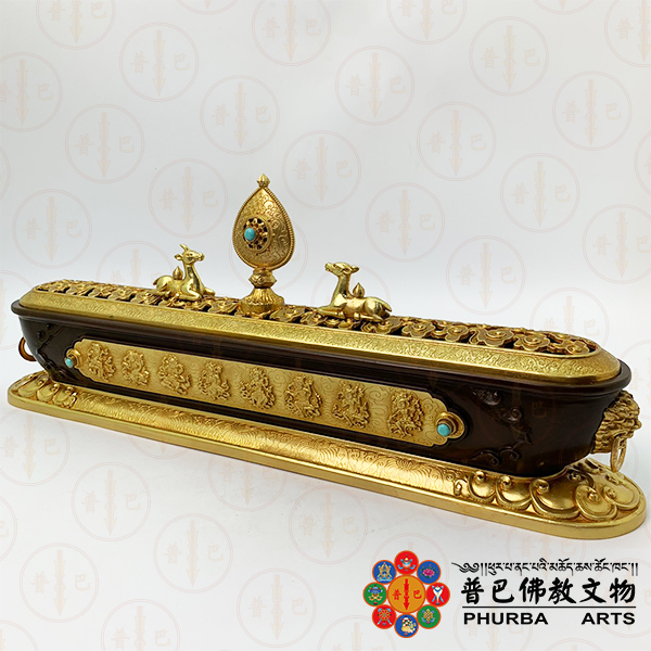 八吉祥雙色臥香爐