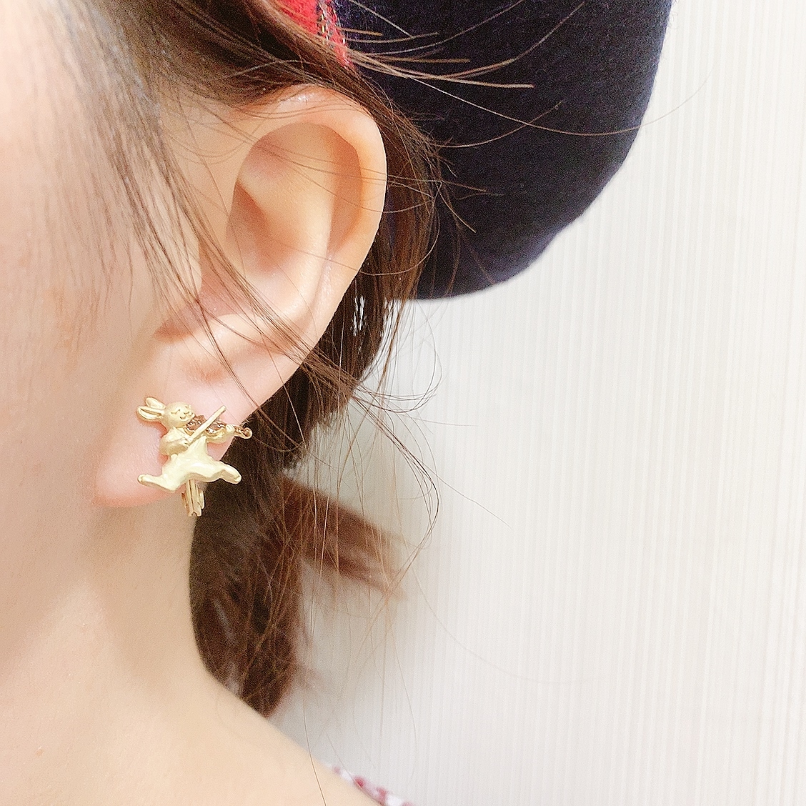 Palnart Poc 日本制兔子&小鳥合唱團耳環