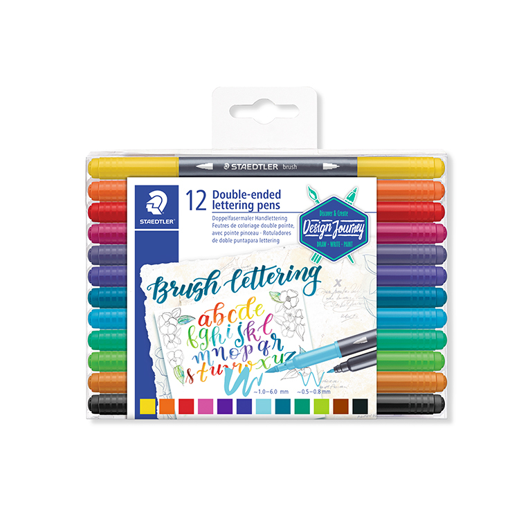 【STAEDTLER 施德樓】設計家雙頭書法筆12色組 MS3004 TB12