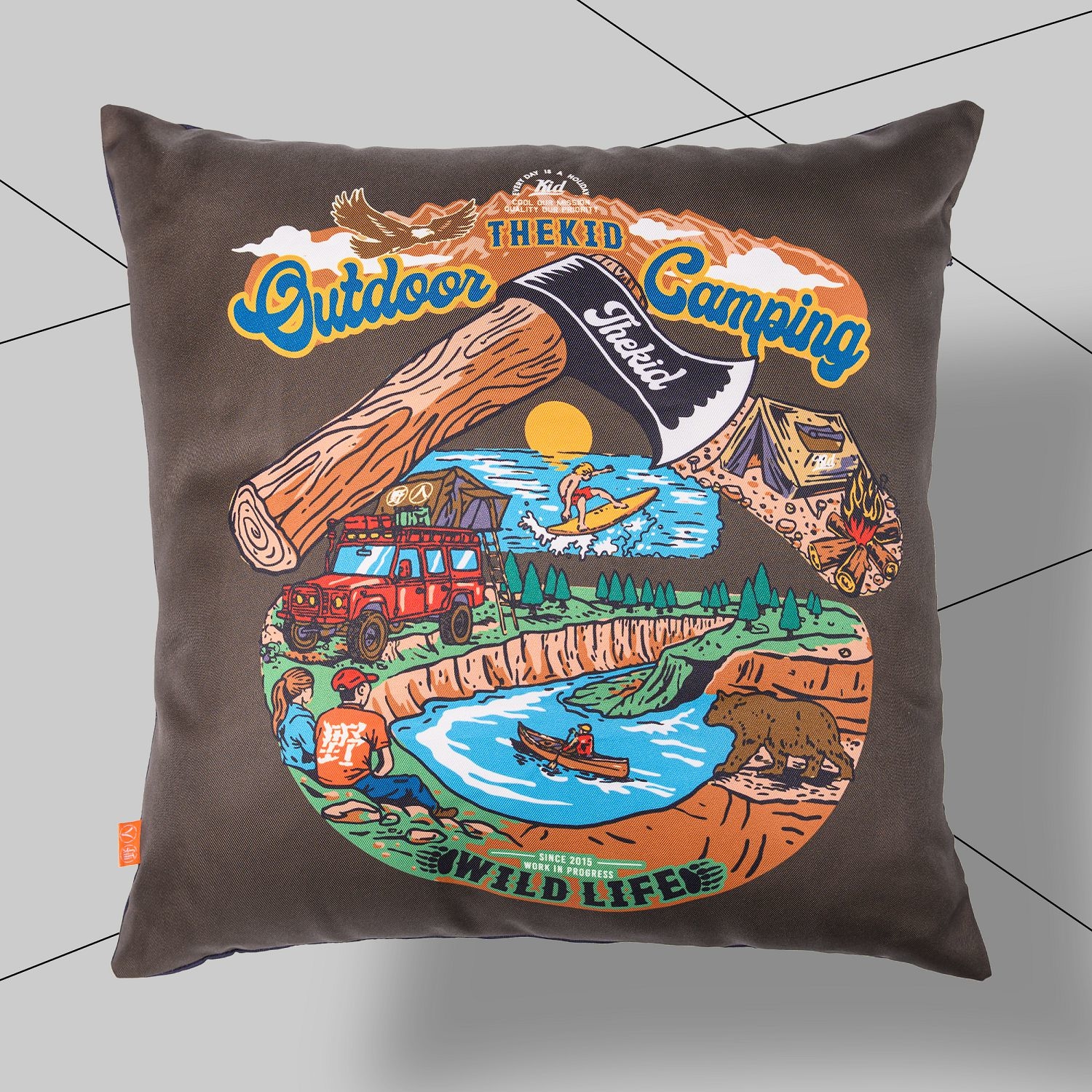 KID ® 野人日夜戶外抱枕