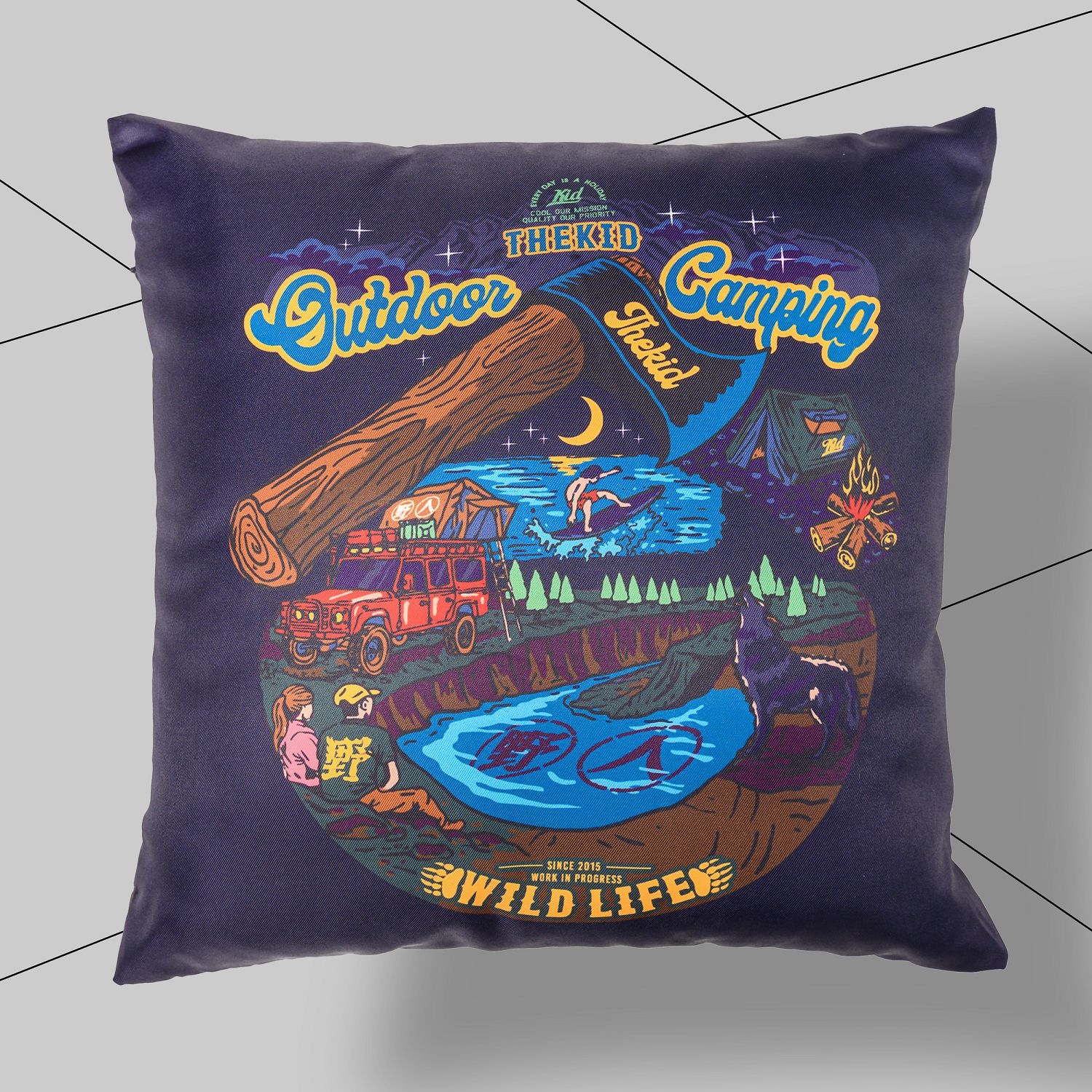 KID ® 野人日夜戶外抱枕