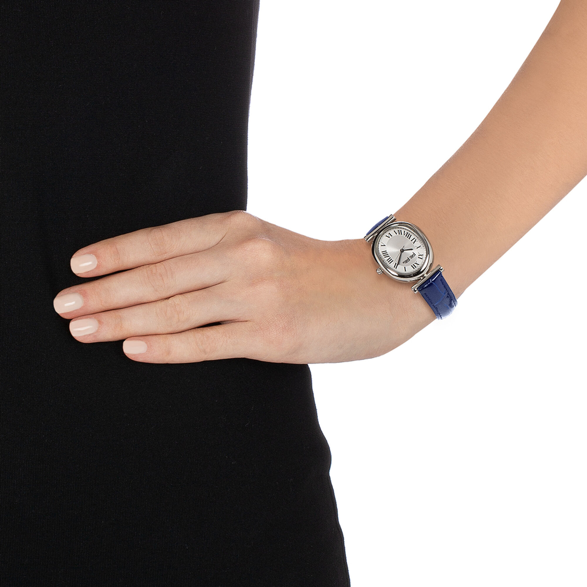 萬年鐘錶 - FOLLI FOLLIE  羅馬字橢圓形腕錶  WF18T029SPS  / DB  錶徑23MM