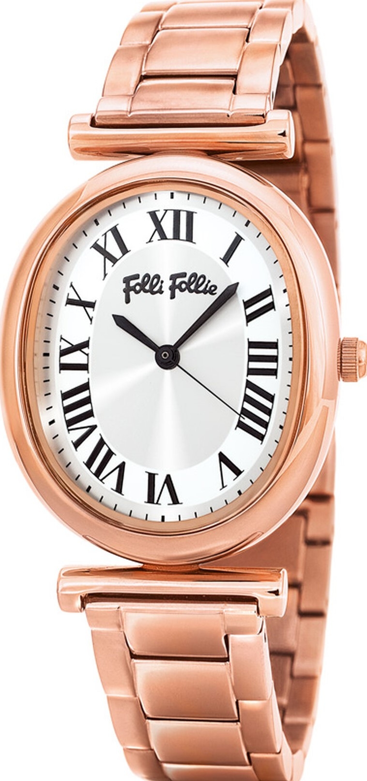 萬年鐘錶 - FOLLI FOLLIE  羅馬字橢圓形腕錶    WF18R029BPS    錶徑23MM