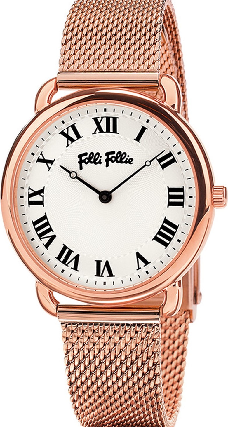 萬年鐘錶 - FOLLI FOLLIE  羅馬字經典女錶    WF16R013BPS / XX   錶徑33MM