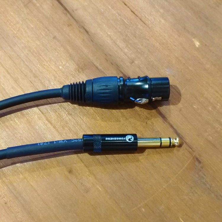 麥克風線 3M / 5M 鍍金 台灣手工製 卡農頭 Canon XLR 6.3 單聲道 NYSS-MIC-MT