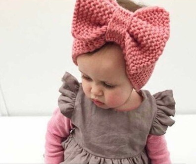 針織大蝴蝶結髮帶