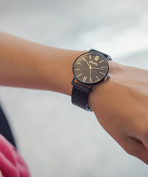 萬年鐘錶 - FOLLI FOLLIE  羅馬字經典女錶  WF18Y035BPK / XX    錶徑36MM