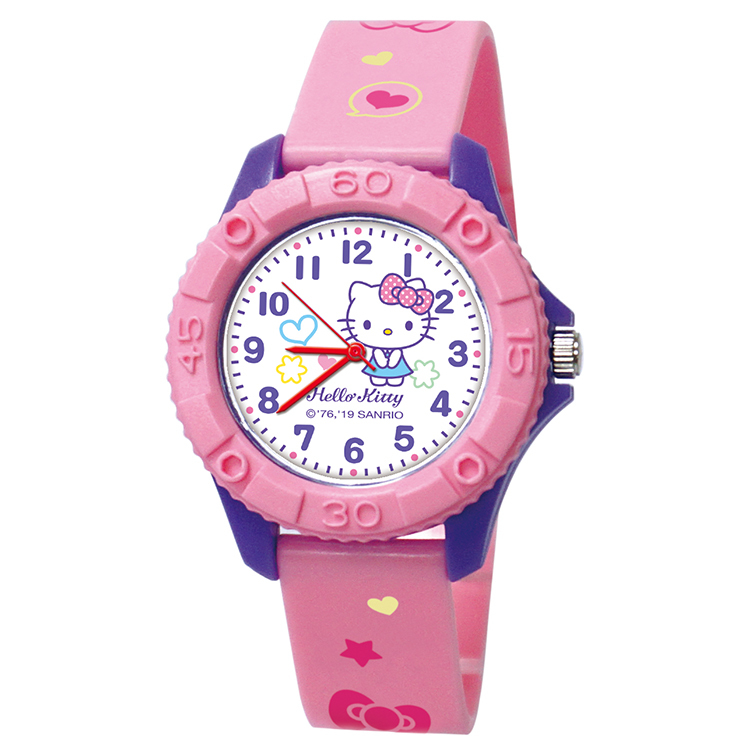 Hello Kitty小花雙色殼兒童手錶