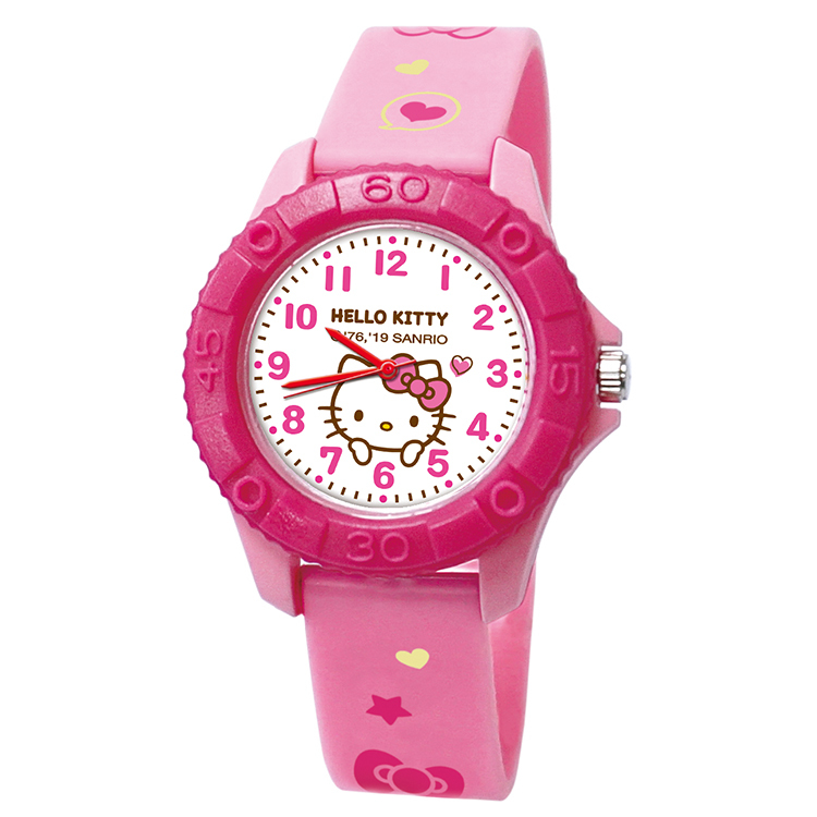 Hello Kitty愛心雙色殼兒童手錶
