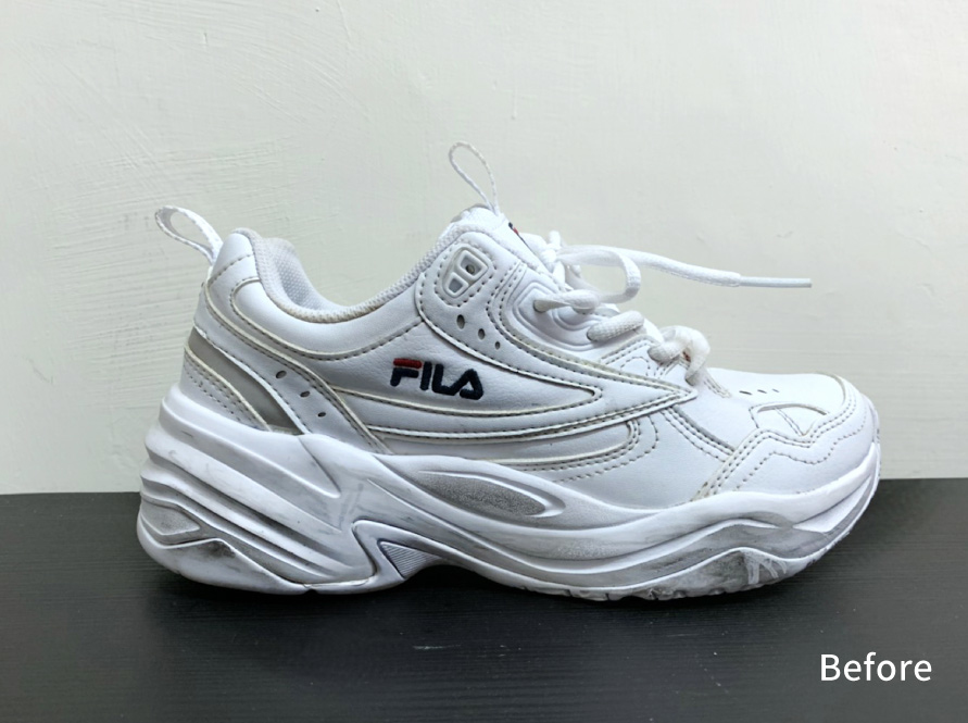 清潔前FILA sneaker