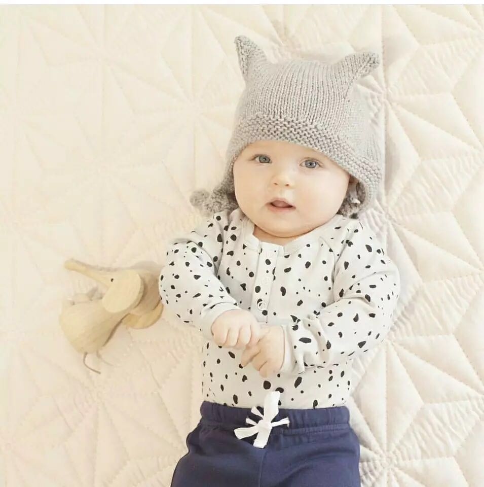 ANIMAL HAT 狐狸毛線針織帽三色