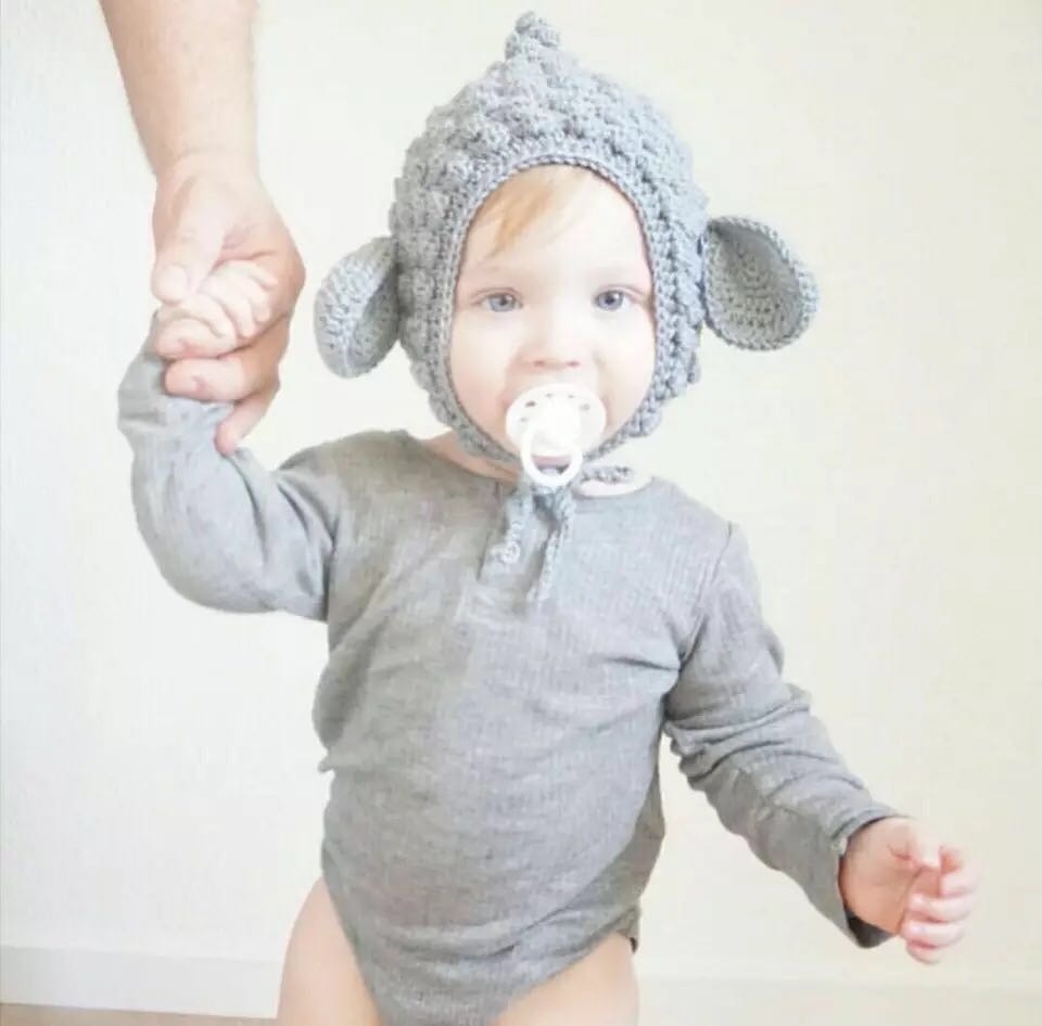 ANIMAL HAT-小羊編織毛線帽